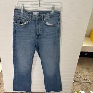Zara jeans size 10 high rise straight